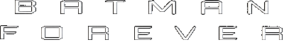 Batman Forever logo for Super Famicom